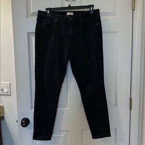 LOFT black faded look Denim Skinny Jeans